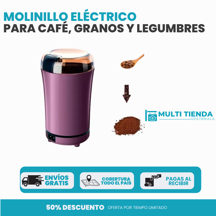 MOLINILLO ELECTRICO PARA CAFÉ Y GRANOS